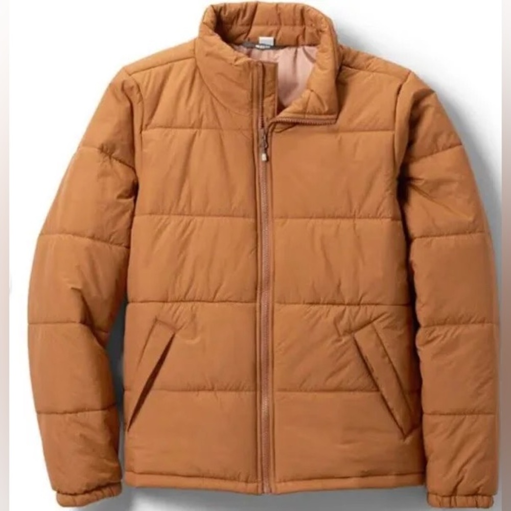 REI Co-Op Groundbreaker Insulated Jacket Walrus Vintage Gold XS Extra Small